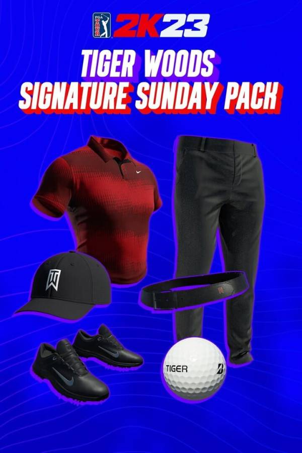 PGA Tour 2K23: Tiger Woods Signature Sunday Pack cover