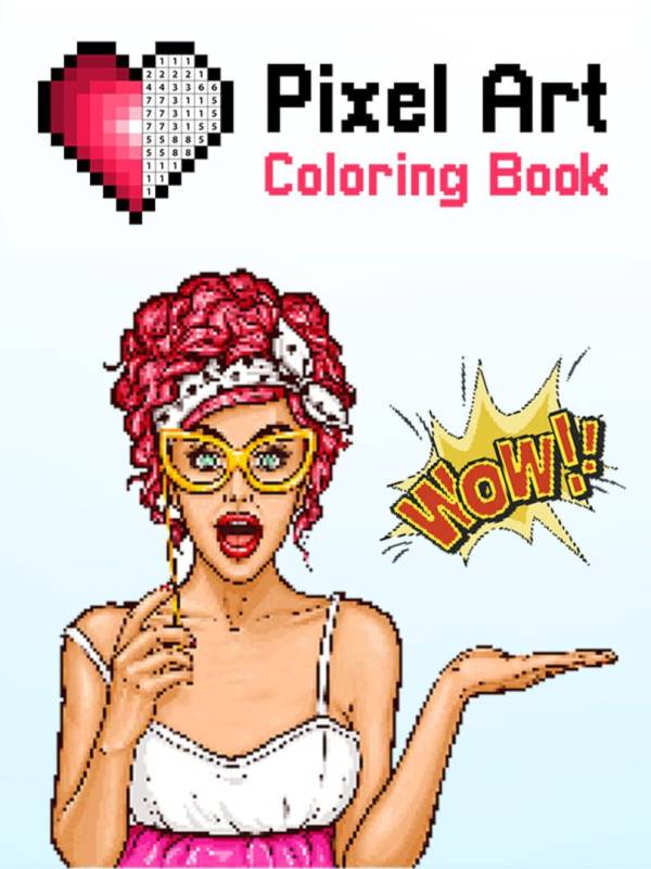 Pixel Art Coloring Book image