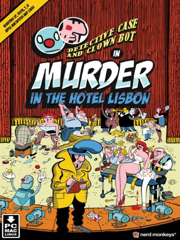 Detective Case and Clown Bot in: Murder in the Hotel Lisbon image