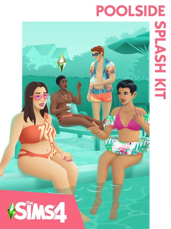 The Sims 4: Poolside Splash Kit cover