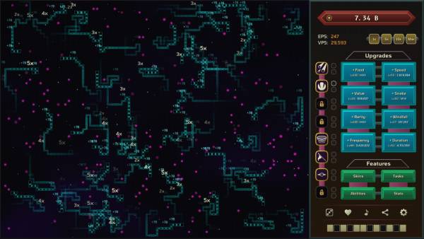Auto Snakes in Outer Space screenshot