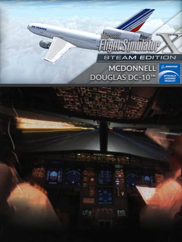 Microsoft Flight Simulator X: Steam Edition - McDonnell Douglas DC-10 cover
