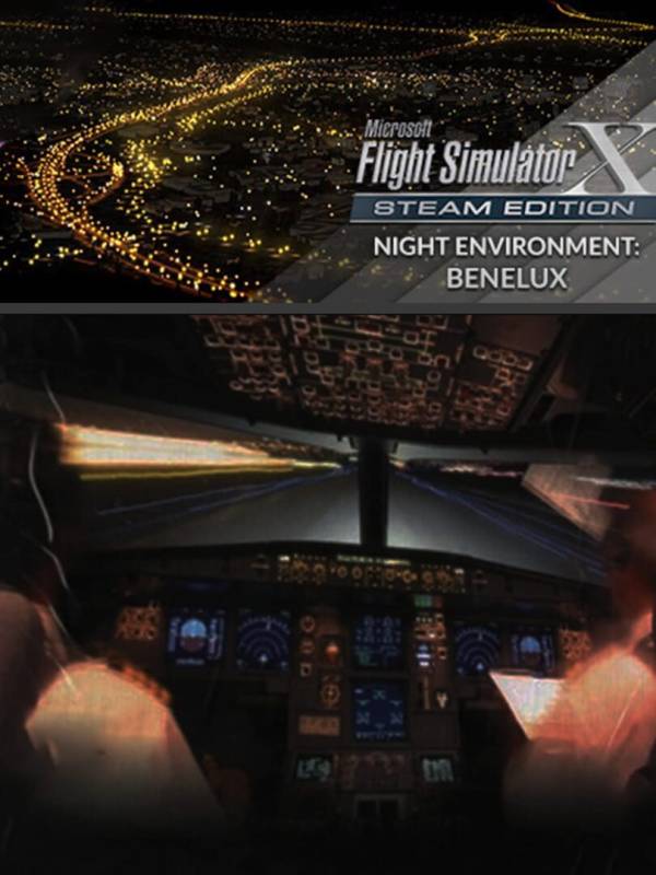 Microsoft Flight Simulator X: Steam Edition - Night Environment Benelux cover