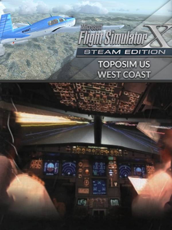 Microsoft Flight Simulator X: Steam Edition - Toposim US West Coast cover
