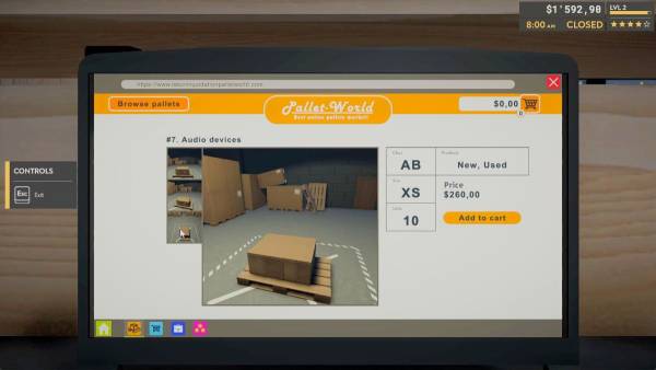 Returns Outlet Simulator screenshot