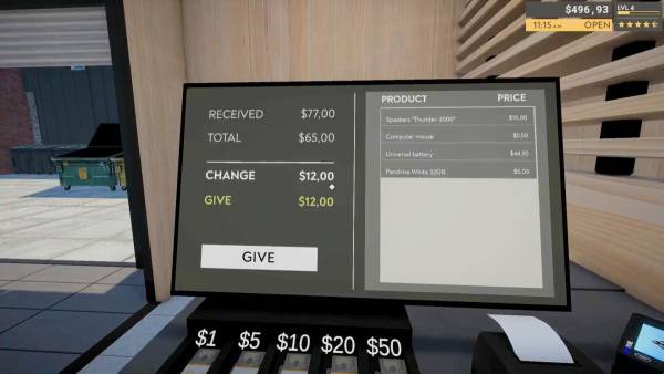 Returns Outlet Simulator screenshot