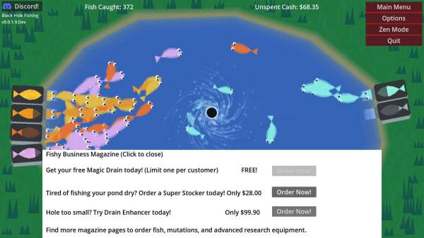 Black Hole Fishing screenshot