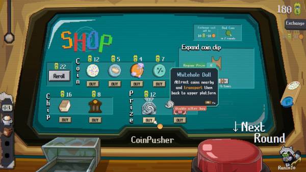Raccoin: Coin Pusher Roguelike screenshot