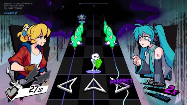 Rift of the NecroDancer: Hatsune Miku - "M@gical Cure! Love Shot!" screenshot