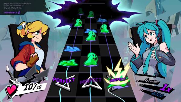 Rift of the NecroDancer: Hatsune Miku - "M@gical Cure! Love Shot!" screenshot