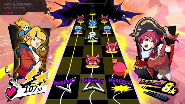 Rift of the NecroDancer: hololive - "Ahoy!! Warera Takara Kane Kaizoku-dan☆" screenshot