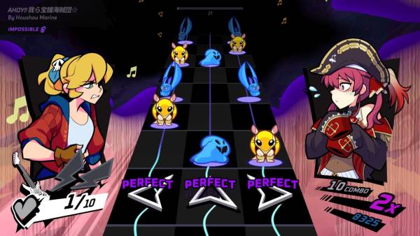 Rift of the NecroDancer: hololive - "Ahoy!! Warera Takara Kane Kaizoku-dan☆" screenshot