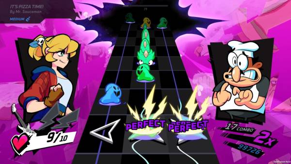 Rift of the NecroDancer: Pizza Tower - "It's Pizza Time!" screenshot