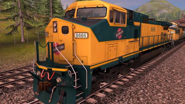 Trainz Railroad Simulator 2019: Chicago North Western GE Dash 9 44CW screenshot