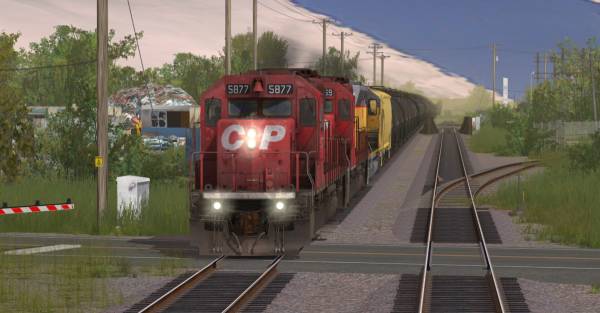 Trainz Railroad Simulator 2019: CP SD40-2 #5865-5879 Dual Flags screenshot