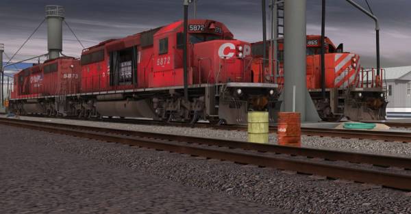 Trainz Railroad Simulator 2019: CP SD40-2 #5865-5879 Dual Flags screenshot