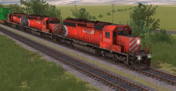 Trainz Railroad Simulator 2019: CP SD40-2 #5865-5879 Multimark screenshot