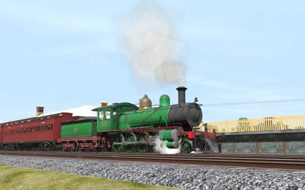 Trainz Railroad Simulator 2019: Victorian Railways V Class 2 Tone Green screenshot