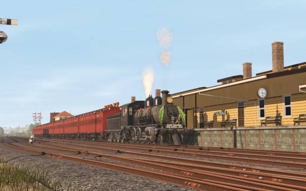 Trainz Railroad Simulator 2019: ZecRail V499 Blue & Gold and Christmas 2019 screenshot