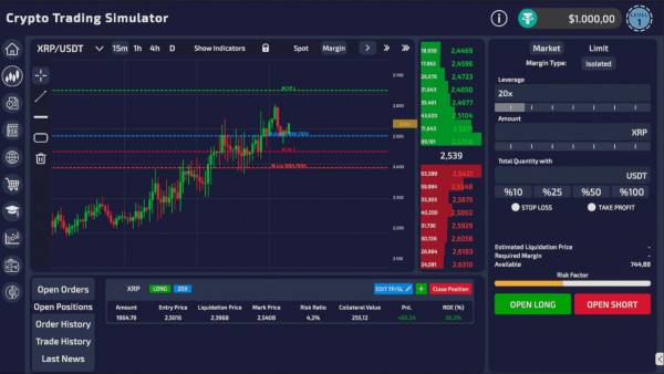 Crypto Trading Simulator screenshot