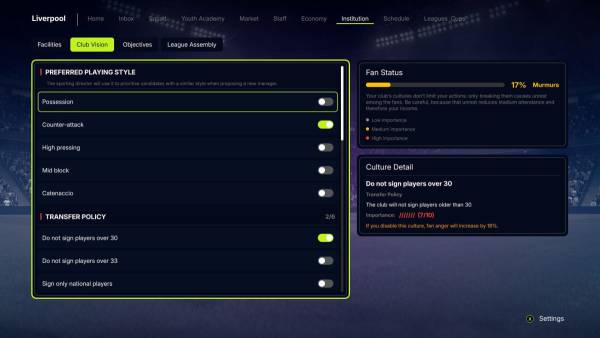 FD 27: Direct Your Football Club screenshot