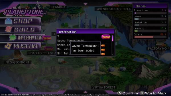 Hyperdimension Neptunia Re;Birth1: Uzume Battle Entry screenshot