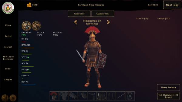 Ludus Magnatus: Gladiator Manager Simulator screenshot