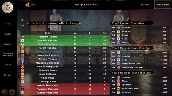 Ludus Magnatus: Gladiator Manager Simulator screenshot