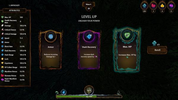 Mycofall screenshot