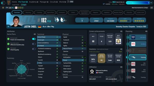 Tennis Manager 26 screenshot