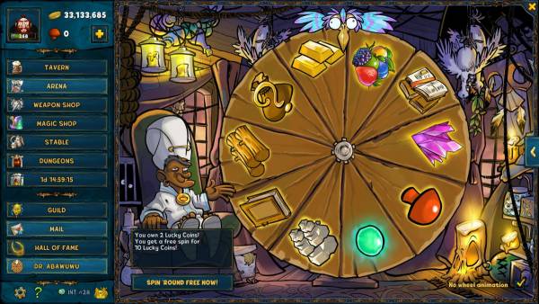 Shakes and Fidget screenshot